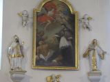Barokové obrazy v starom kostole.