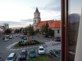 Pohľad z hotela na kostol Sv. Michala.