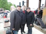 Páni Gustáv Beláček, prof. Buranovský a Daniel Čepkovič.