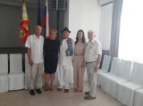 Foto so starostom Červeníka a Moravskej delegácie. Foto so starostom Červeníka a Moravskej delegácie.